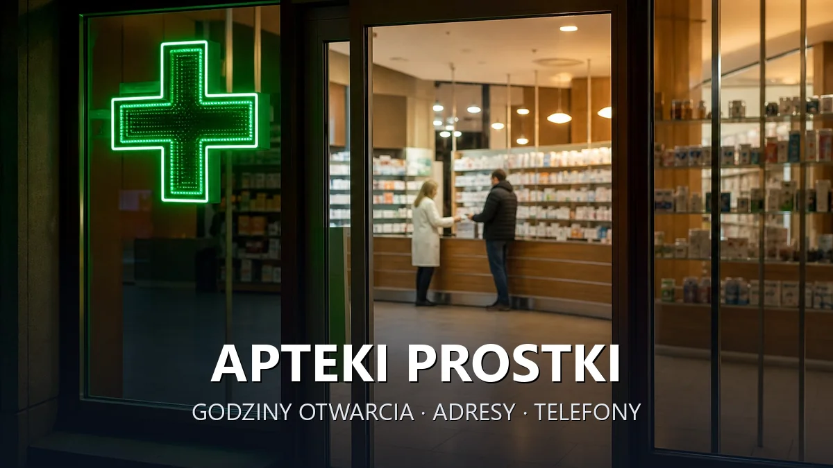Apteki Prostki, powiat ełcki - adresy, telefony, godziny otwarcia