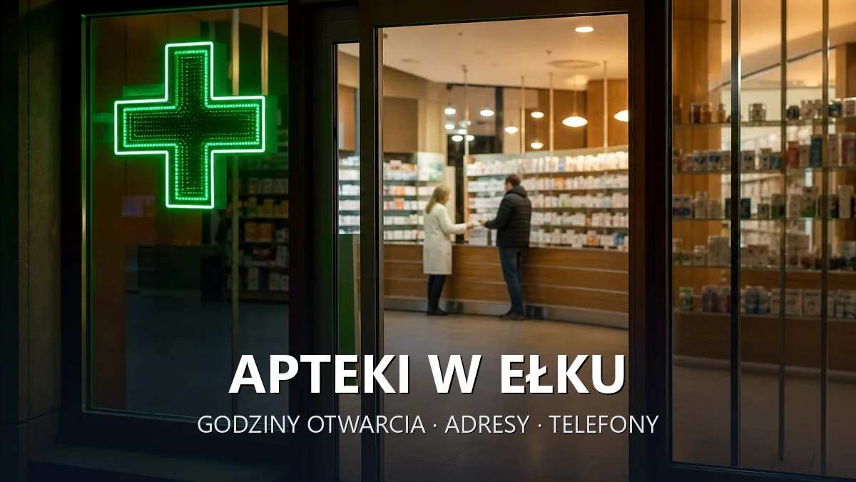 Apteki w Ełku - godziny otwarcia i dyżury