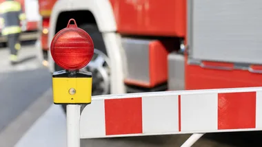 Syrena alarmowa i chwilowe blokady ulic podczas ćwiczeń w Starych Juchach