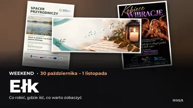 Weekend w Ełku, 30 października – 1 listopada: koncert, gra i spacer – okładka przeglądu weekendowego