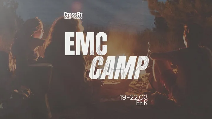 Grafika promocyjna wydarzenia EMC CAMP | Ełk — wiosenny obóz treningowy nad jeziorem
