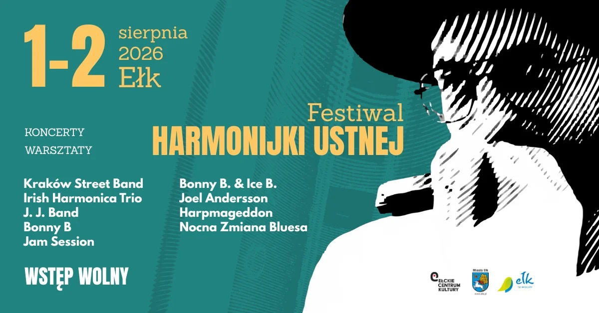 Grafika promocyjna wydarzenia Festiwal Harmonijki Ustnej