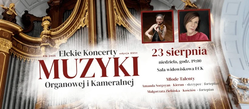 Grafika promocyjna wydarzenia MŁODE TALENTY – koncert w Ełku