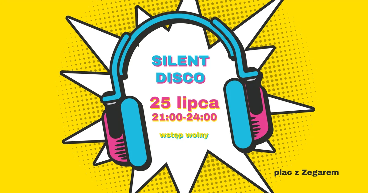 Grafika promocyjna wydarzenia Silent Disco