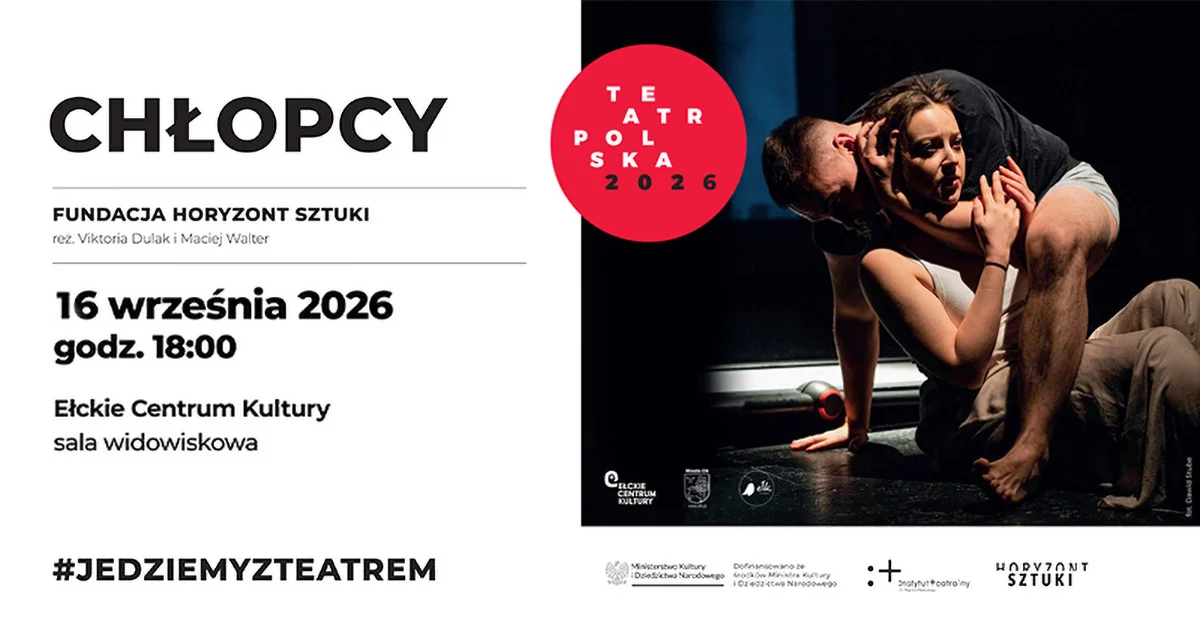 Grafika promocyjna wydarzenia Spektakl CHŁOPCY | Teatr Polska 2026