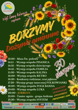 Grafika promocyjna wydarzenia Dożynki Gminy Kalinowo 2026