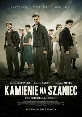 Grafika promocyjna wydarzenia Filmowe Spotkania z Historią „Kamienie na szaniec”