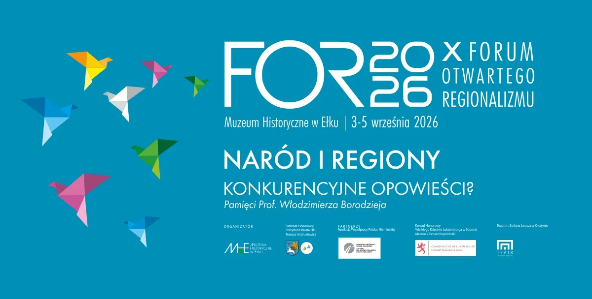Grafika promocyjna wydarzenia X Forum Otwartego Regionalizmu