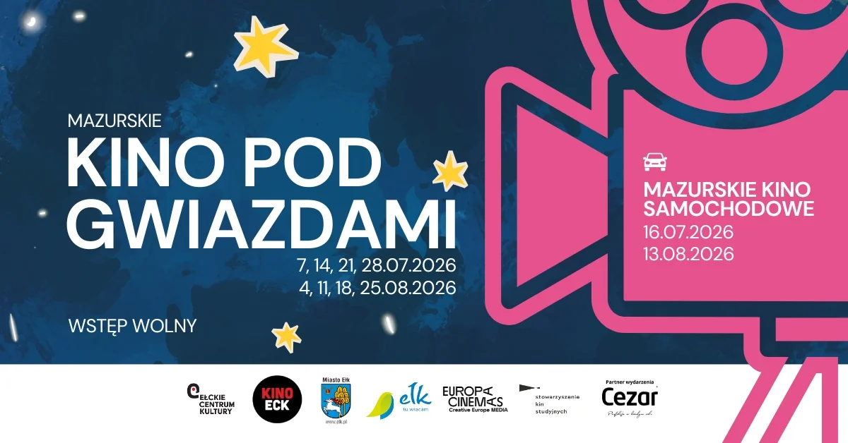 Grafika promocyjna wydarzenia Życie Chucka | Mazurskie Kino Pod Gwiazdami 2026