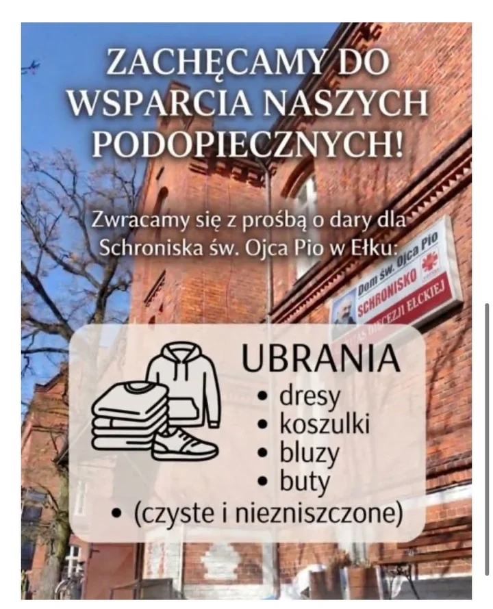 Szkolna zbiórka wesprze Schronisko św. Ojca Pio w Ełku