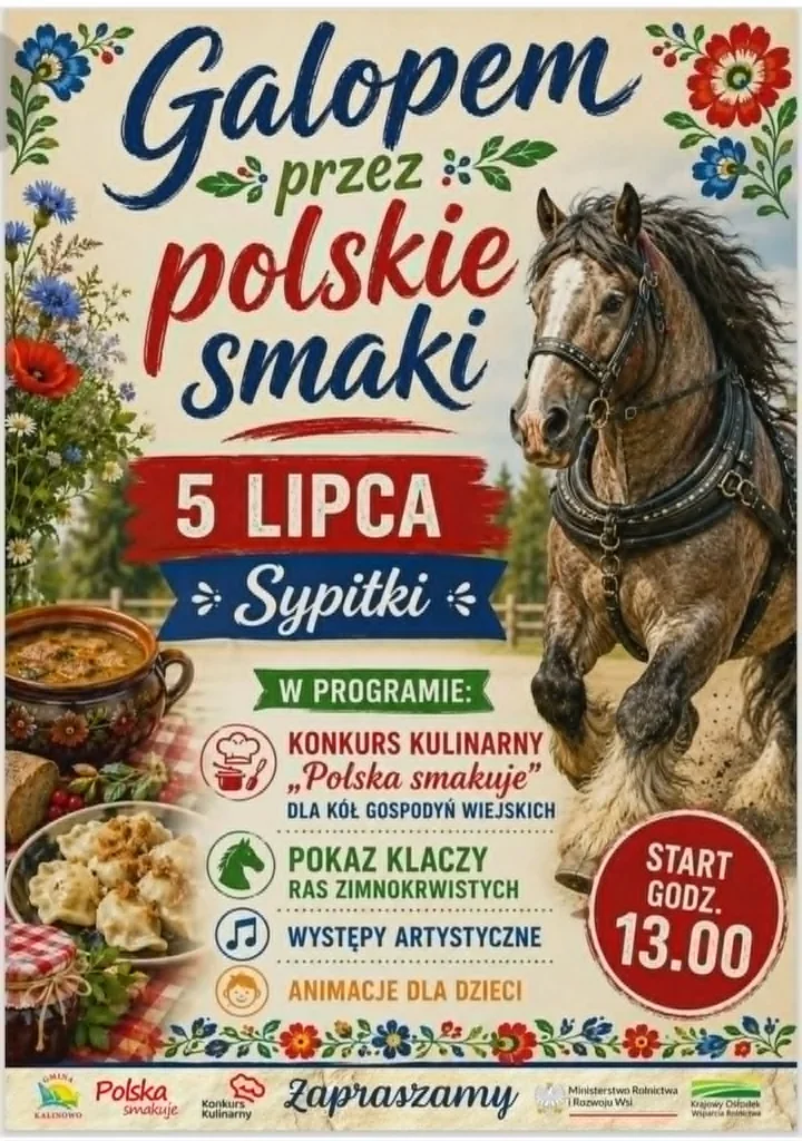 W Sypitkach kuchnia spotka się z końską hodowlą. KGW pokażą regionalne smaki