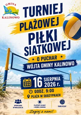 Plażowa rywalizacja w Skrzypkach. Zagrają o puchar wójta Kalinowa