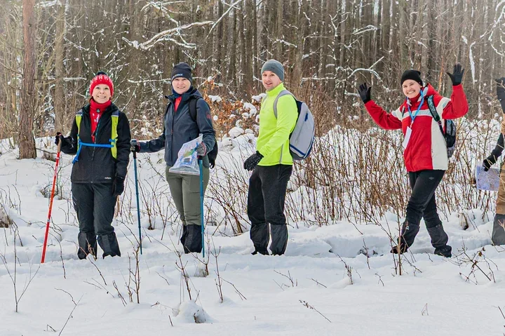 Ełcka Zmarzlina przyciągnęła ponad 500 osób - zimowy spacer na orientację