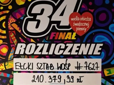 Ełk zebrał ponad 210 tys. zł na diagnostykę i leczenie dziecięcych chorób układu pokarmowego podczas finału WOŚP