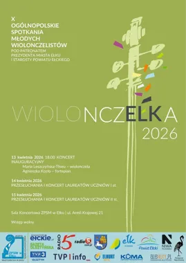 Ełk na trzy dni odda scenę młodym wiolonczelistom z całej Polski