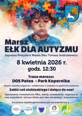 Niebieski marsz wraca do Ełku – miasto znów stanie po stronie autyzmu
