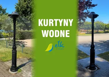 Kurtyny wodne już chłodzą Ełk. Upał ma sięgnąć 34 stopni