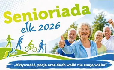 Grafika promocyjna wydarzenia Senioriada Ełk 2026