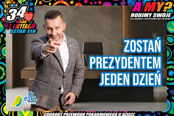 Możesz zostać Honorowym Prezydentem - trwa licytacja na rzecz WOŚP
