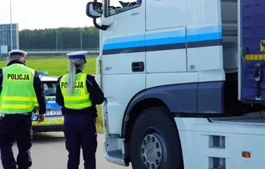 Na S61 w powiecie ełckim ciężarówki złapały 126 wykroczeń