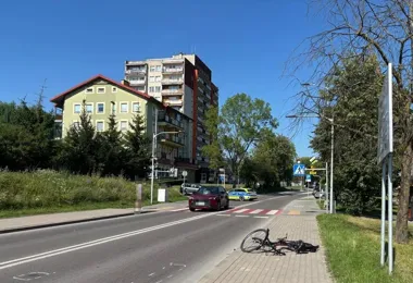 Sekundy od tragedii w Ełku - trzy wypadki i cztery osoby w szpitalu