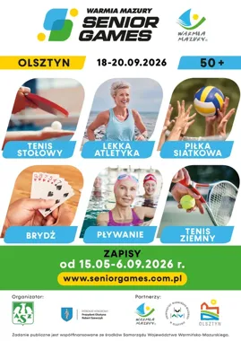 Senior Games 2026. Sześć dyscyplin i sportowa rywalizacja w Olsztynie